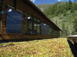 Solar Thermal Collectors, Oriented Vertically On The Wall, Heat Water For The Walking Mountains Science Center In Avon, Colo Solar Thermal Collectors, Oriented Vertically On The Wall, Heat Water For The Walking Mountains Science Center In Avon, Colo