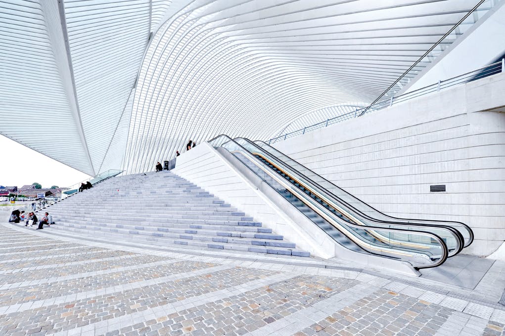Improved energy efficiency is a key feature of the latest escalator models. Variable-speed escalators like this one automaticall