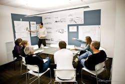 A project undergoes design review at MHTN Architects, a 65-member firm based in Salt Lake City. The Best Firm to Work For has A project undergoes design review at MHTN Architects, a 65-member firm based in Salt Lake City. The Best Firm to Work For has