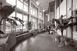 Triple-pane windows provide natural light to significantly reduce electricity use at the renovated George D. Aiken Center at the Triple-pane windows provide natural light to significantly reduce electricity use at the renovated George D. Aiken Center at the