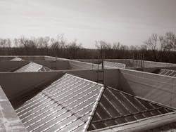 An integral part of the balance of light and mass in many Modernist buildings, skylights are also notorious for leaks, condensat An integral part of the balance of light and mass in many Modernist buildings, skylights are also notorious for leaks, condensat