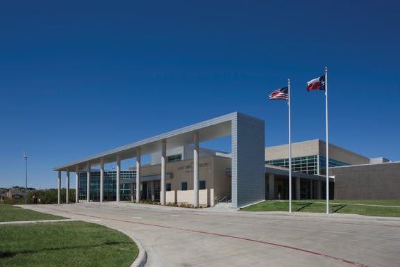 The $29 million Lady Bird Johnson Middle School, in Irving, Texas, isat 152,000 sfthe largest net-zero energy public school in