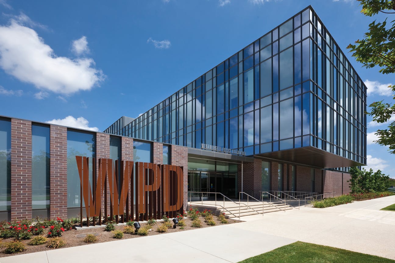 The $65 million Westminster (Calif.) Police Department Headquarters. The 91,000-sf facility houses an upgraded 911 communication
