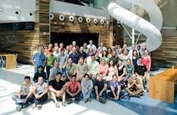 Enermodal Staff At The Firms Annual Employee Conference (opposite) And Enermodal Green Games (above) The Firm Has Racked Up Numerous Leed Canada Firsts: The First Platinum Certification In Ontario (toronto Region Conservation Authoritys Restoration Services Centre), The First Platinum Industrial Certification (fifth Town Cheese), And The Largest Platinum Project In Canada (bay Adelaide Centre) Enermodal Staff At The Firms Annual Employee Conference (opposite) And Enermodal Green Games (above) The Firm Has Racked Up Numerous Leed Canada Firsts: The First Platinum Certification In Ontario (toronto Region Conservation Authoritys Restoration Services Centre), The First Platinum Industrial Certification (fifth Town Cheese), And The Largest Platinum Project In Canada (bay Adelaide Centre)