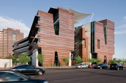 Inspired By Arizonas Iconic Canyon Formations, The Health Sciences Education Building At The Phoenix Biomedical Campus Brings Together Health Sciences Education And Research Programs From The University Of Arizona College Of Medicine Phoenix And Northern Arizona University The Building Team Included Co Architects (executive And Design Architect); Ayers Saint Gross (associate Architect); And Dpr Construction And Sundt Construction (joint Gc) Inspired By Arizonas Iconic Canyon Formations, The Health Sciences Education Building At The Phoenix Biomedical Campus Brings Together Health Sciences Education And Research Programs From The University Of Arizona College Of Medicine Phoenix And Northern Arizona University The Building Team Included Co Architects (executive And Design Architect); Ayers Saint Gross (associate Architect); And Dpr Construction And Sundt Construction (joint Gc)