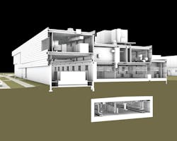 SmithGroupJJR used BIM with its design of the 230,000-sf Facility for Rare Isotope Beams (FRIB) at Michigan State University. The level of detail and coordination required from each of the firms disciplines was unprecedented. FRIB will be a new national user facility for nuclear science, funded by the Department of Energy Office of Science, Michigan State University, and the state of Michigan. PHOTO: SMITHGROUPJJR SmithGroupJJR used BIM with its design of the 230,000-sf Facility for Rare Isotope Beams (FRIB) at Michigan State University. The level of detail and coordination required from each of the firms disciplines was unprecedented. FRIB will be a new national user facility for nuclear science, funded by the Department of Energy Office of Science, Michigan State University, and the state of Michigan. PHOTO: SMITHGROUPJJR