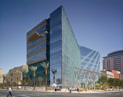 Las Vegas City Hall, constructed at a cost of $109 million, $17 million below budget. Building Team: Forest City Enterprises, Elkus Manfredi Architects, JMA Architecture Studios, DeSimone Consulting Engineers, JBA Consulting Engineers, Poggemeyer Design Group, Shen Milsom & Wilke, Lighting Design Alliance, The Weidt Group, CDC Curtainwall Design Consulting, GrEn A/E Consultants, The Whiting-Turner Construction Co. PHOTO: BRAD FEINKNOPF Las Vegas City Hall, constructed at a cost of $109 million, $17 million below budget. Building Team: Forest City Enterprises, Elkus Manfredi Architects, JMA Architecture Studios, DeSimone Consulting Engineers, JBA Consulting Engineers, Poggemeyer Design Group, Shen Milsom & Wilke, Lighting Design Alliance, The Weidt Group, CDC Curtainwall Design Consulting, GrEn A/E Consultants, The Whiting-Turner Construction Co. PHOTO: BRAD FEINKNOPF