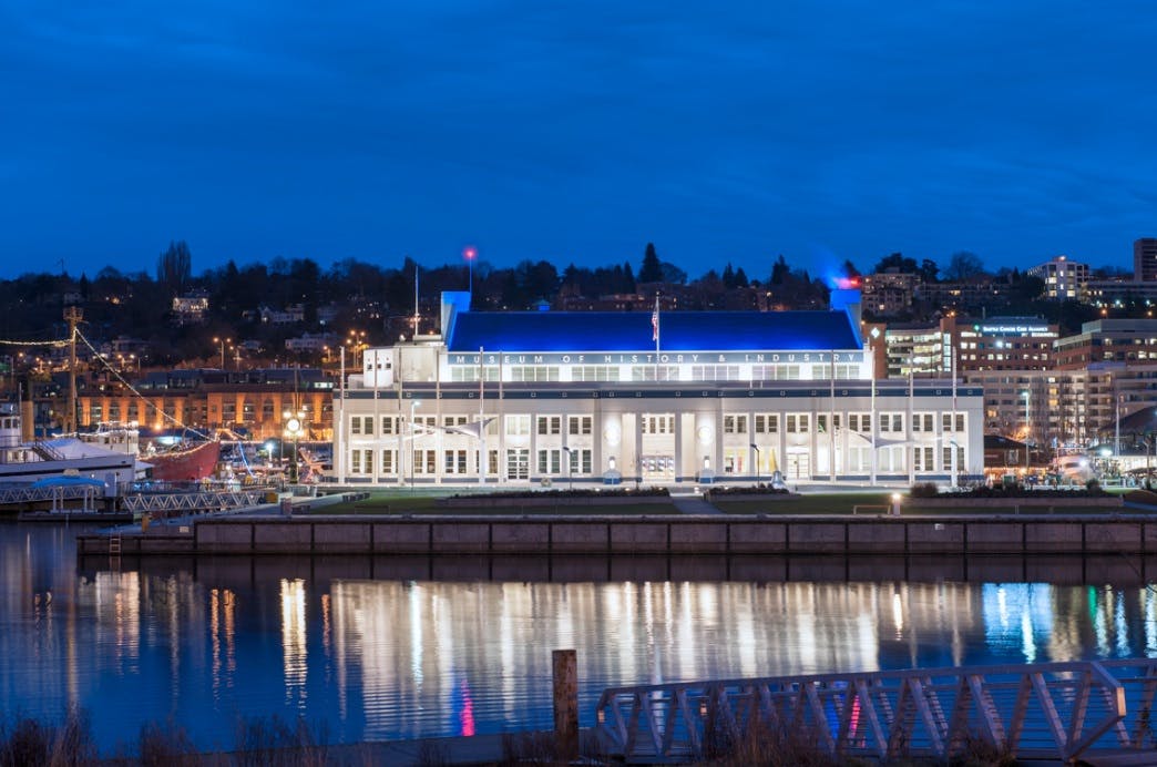 The 73-year-old Naval Reserve Armory building on Seattles South Lake Union dock is the new home of the Museum of History and In