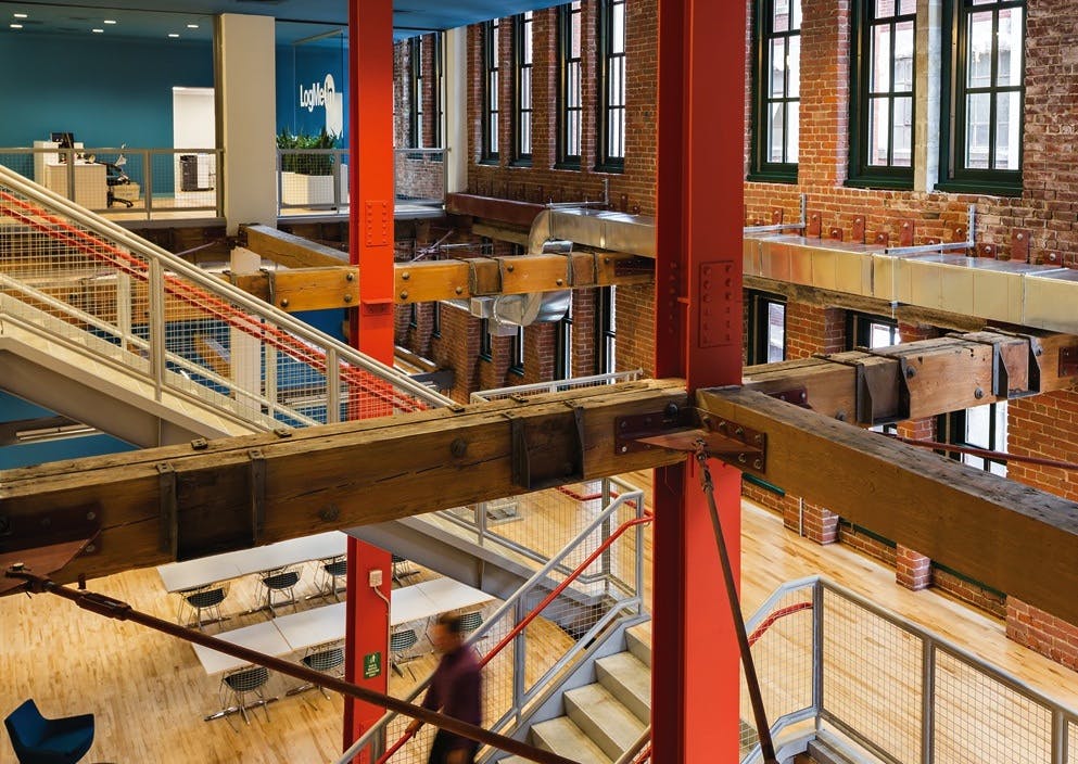 Office reconstruction to suit new work styles is becoming a hot category. A Building Team led by Suffolk Construction, The Archi