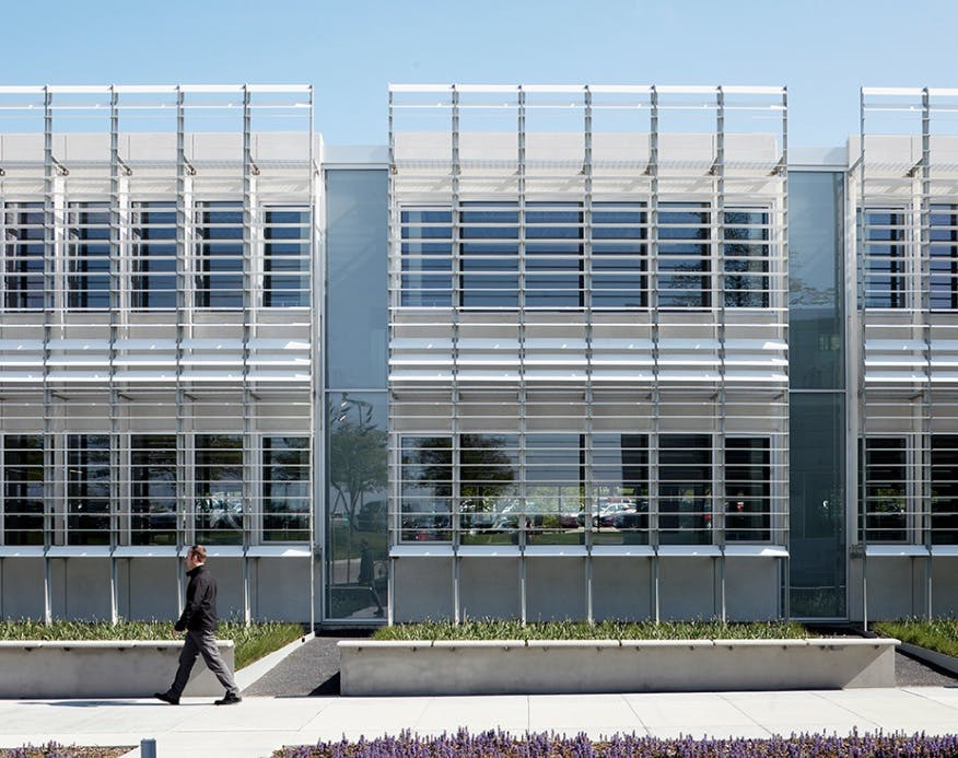 The 44,640-sf Iowa Utilities Board/Office of the Consumer Advocate Building in Des Moines, completed in 2011, earned AIA Committ