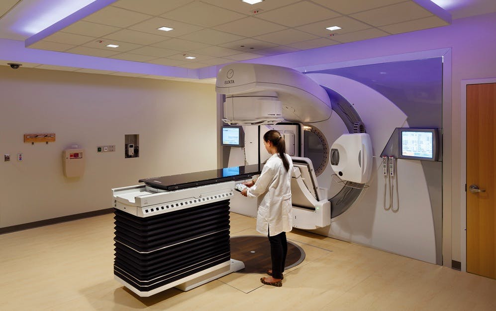 The $100 million MD Anderson Cancer Center at Cooper, designed by architecture firm Francis Cauffman, with P. Agnes Inc. as gene