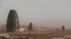Ai Spacefactory Mars Habitat Exterior Neighborhood