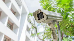 Video surveillance camera at apartment community