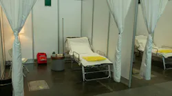 COVID-19 patient rooms in alternate care facility