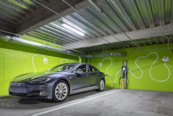 EV charging port at The Kensington, Boston. Photo: EV charging port at The Kensington, Boston. Photo: