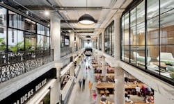 The food court at 401 Park, in Boston. Photo: c Connie Zhou The food court at 401 Park, in Boston. Photo: c Connie Zhou