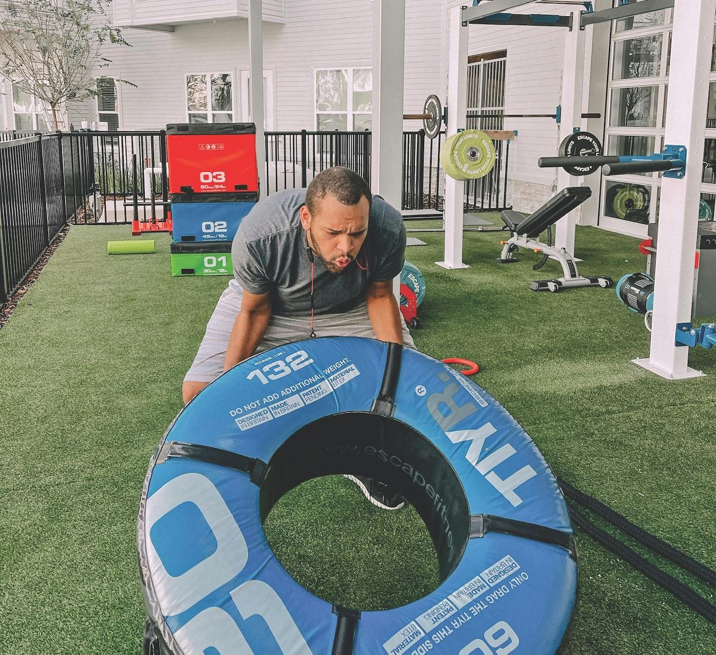 COVID-19&rsquo;s impact on multifamily amenities 1 Outdoor fitness - Liv+ Campus Adv