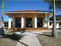 Aluminum Frames Were Redesigned To Resemble Wood After Original Wood Framed Sliding Doors Did Not Meet Military Requirements Aluminum Frames Were Redesigned To Resemble Wood After Original Wood Framed Sliding Doors Did Not Meet Military Requirements