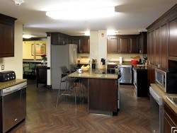 The common dining facility at Hope Lodge, which provides patients and their families more than 9,000 overnight stays a year, wor The common dining facility at Hope Lodge, which provides patients and their families more than 9,000 overnight stays a year, wor