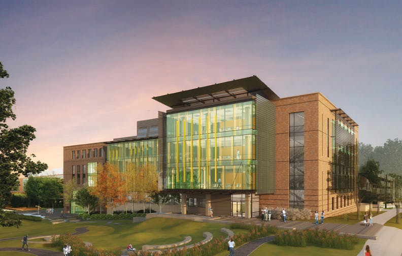 Georgia Techs Engineered Biosystems Building will provide 200,000 sf of research space for multidisciplinary biomedical researc
