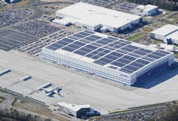 One of the largest PV installations in the country, thin-film solar laminate panels on the roof of South Carolinas 1.2-million- One of the largest PV installations in the country, thin-film solar laminate panels on the roof of South Carolinas 1.2-million-