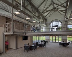 Cumberland Universitys Learning Commons was created with a limited budget through renovation of a former residence hall. The Co Cumberland Universitys Learning Commons was created with a limited budget through renovation of a former residence hall. The Co
