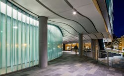 Channel glass exterior faade. Photo: Technical Glass Products/NBBJ Channel glass exterior faade. Photo: Technical Glass Products/NBBJ