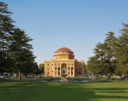 Atascadero City Hall was severely damaged by the San Simeon earthquake in 2003. Reconstruction renewed the buildings stability, Atascadero City Hall was severely damaged by the San Simeon earthquake in 2003. Reconstruction renewed the buildings stability,