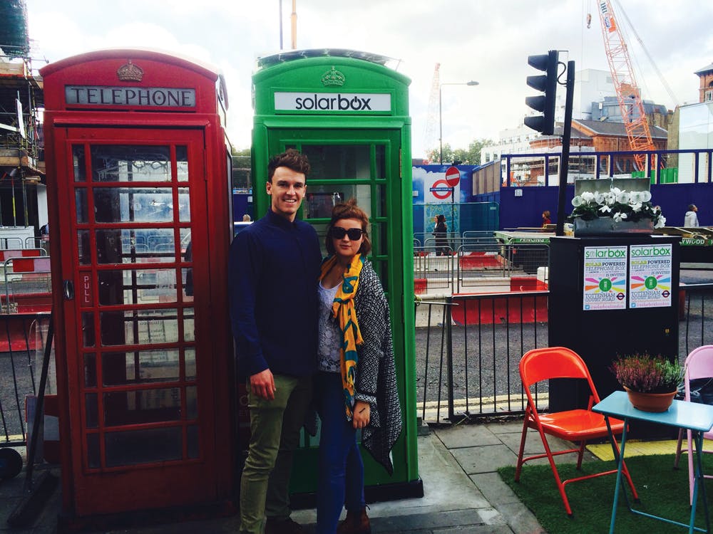 Solarbox London was founded by London School of Economics graduates Harold Craston and Kirstey Kenney. Photo courtesy Solarbox