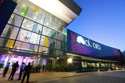 A color-changing gateway for Altara Center A color-changing gateway for Altara Center