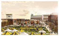 Green Bay Packers to start construction on a business district near Lambeau Field this fall Green Bay Packers to start construction on a business district near Lambeau Field this fall