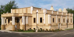 Builder balances construction and religious schedule in temple completion Builder balances construction and religious schedule in temple completion