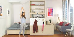 Robotic interiors: How to make a studio apartment feel as big as a one-bedroom unit Robotic interiors: How to make a studio apartment feel as big as a one-bedroom unit