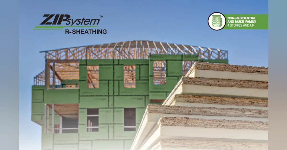 ZIP System R-Sheathing for Multi-Family | Building Design + Construction