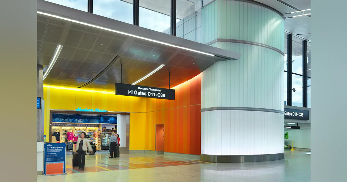 Lightblocks LIGHTBLOCKS Resin Panels and Fixtures Rejuvenate Airport | Building ...
