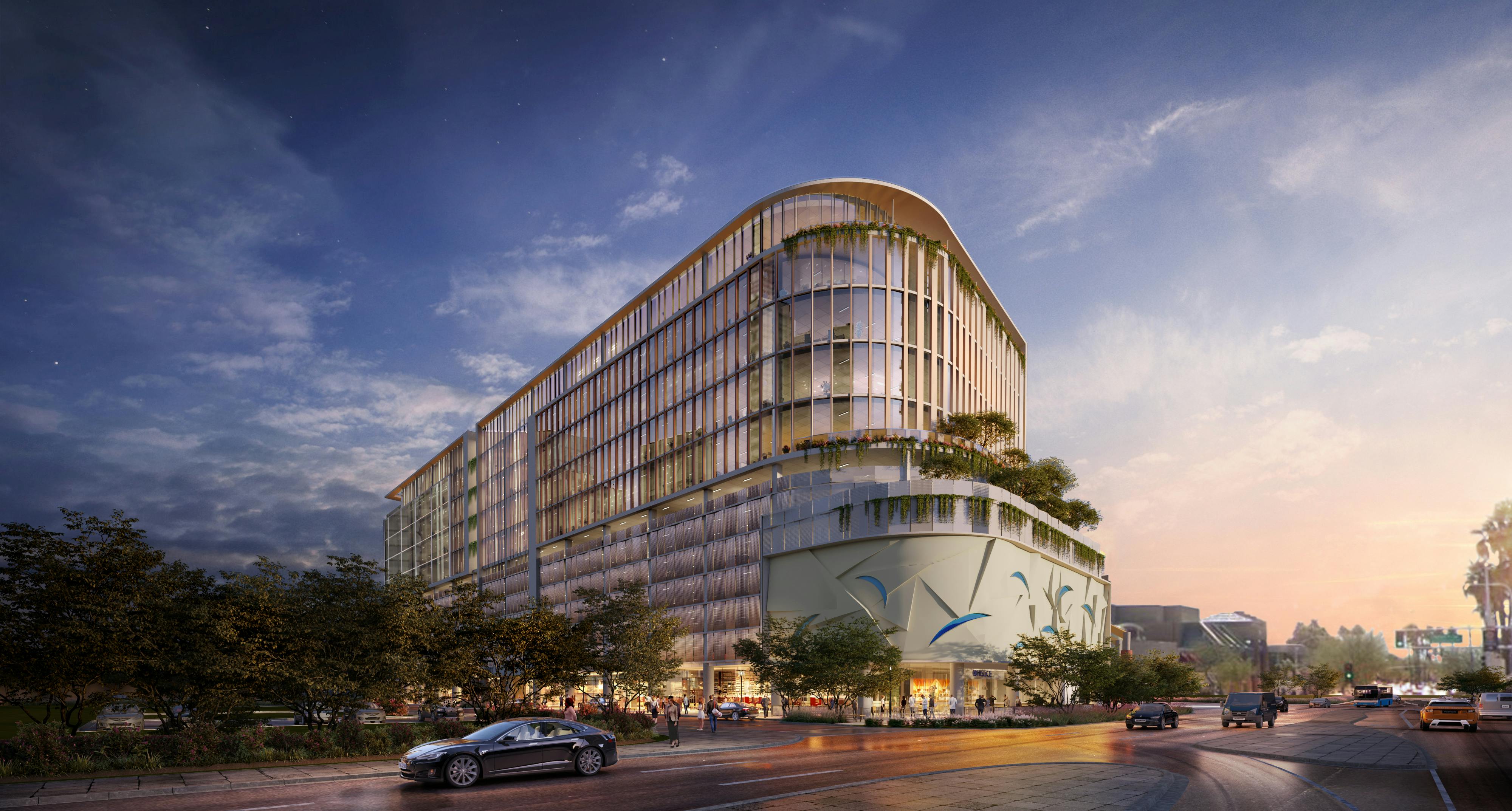 Conceptual Rendering For A Potential Mixed Use Redevelopment Project In Scottsdale, Ariz