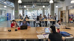 The University Of Utah’s Lassonde Studios Is Filled With “sticky Space” To Encourage Students To Linger And Socialize With Others, From Maker Spaces And Prototyping Rooms To Communal Tables, A Cafe, Gaming Areas And More The University Of Utah’s Lassonde Studios Is Filled With “sticky Space” To Encourage Students To Linger And Socialize With Others, From Maker Spaces And Prototyping Rooms To Communal Tables, A Cafe, Gaming Areas And More
