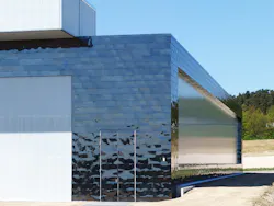 Metal roof and wall panels provide strong wind resistance
