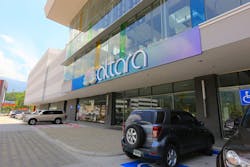 Prismatic coatings accent the new Altara Center Prismatic coatings accent the new Altara Center