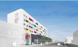 Independence Library and Apartments, a hybrid library and affordable housing development in Chicago. Designed by John Ronan Architects Independence Library and Apartments, a hybrid library and affordable housing development in Chicago. Designed by John Ronan Architects