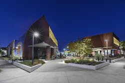 The Freedom Plaza Shopping Center In Los Angeles Was Designed To Be A Reflection Of The People Of Watts, Calif, And To Serve As A Community Centric Gathering Space The Freedom Plaza Shopping Center In Los Angeles Was Designed To Be A Reflection Of The People Of Watts, Calif, And To Serve As A Community Centric Gathering Space