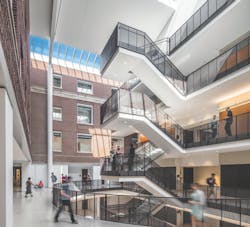 Top 40 Science and Technology Sector Construction Firms for 2019, 2019 Giants 300 Report, John T. Tate Hall at the University of Minnesota, constructed by JE Dunn, Photo Brandon Stengel Top 40 Science and Technology Sector Construction Firms for 2019, 2019 Giants 300 Report, John T. Tate Hall at the University of Minnesota, constructed by JE Dunn, Photo Brandon Stengel