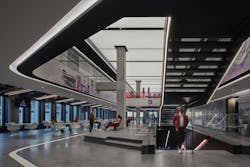 NFL Los Angeles office in Inglewood Top 200 Office Sector Architecture Firms Photo Benny Chan Fotoworks courtesy Gensler NFL Los Angeles office in Inglewood Top 200 Office Sector Architecture Firms Photo Benny Chan Fotoworks courtesy Gensler