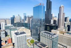Aerial of the 51-story 320 South Canal tower in Chicago looking northeast. Photo: Ian Jolipa Aerial of the 51-story 320 South Canal tower in Chicago looking northeast. Photo: Ian Jolipa
