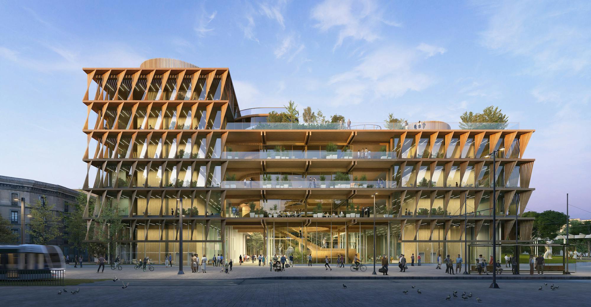 The Net Positive, Mass Timber Mercat Del Peix Research Center Is Designed To Encourage A Radical Degree Of Collaboration To Support Transdisciplinary Research On Planetary Well Being