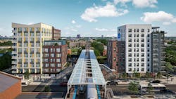 The Phase I And Phase Ii Buildings At 43 Green Bracket The 43rd St Green Line “l” Station In Chicago’s Bronzeville Neighborhood The Phase I And Phase Ii Buildings At 43 Green Bracket The 43rd St Green Line “l” Station In Chicago’s Bronzeville Neighborhood