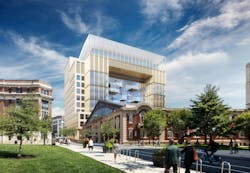 A new life sciences building on the Philadelphia campus of Drexel University Rendering Synoesis A new life sciences building on the Philadelphia campus of Drexel University Rendering Synoesis