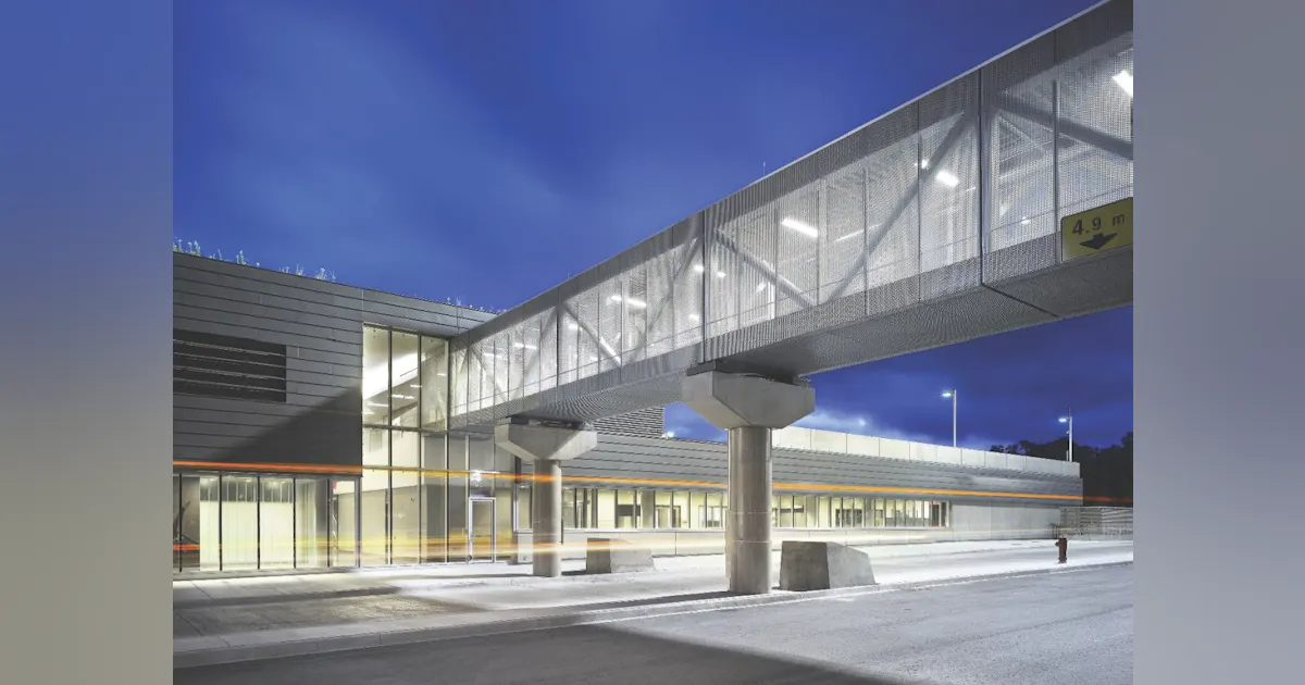 Cladding Border Product of the Week: Zinc cladding helps border crossing blend in with ...
