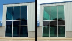 Insulating units with SRT interlayers and Solarban low-e glass are available in sizes up to 5 feet wide and have been laminated Insulating units with SRT interlayers and Solarban low-e glass are available in sizes up to 5 feet wide and have been laminated