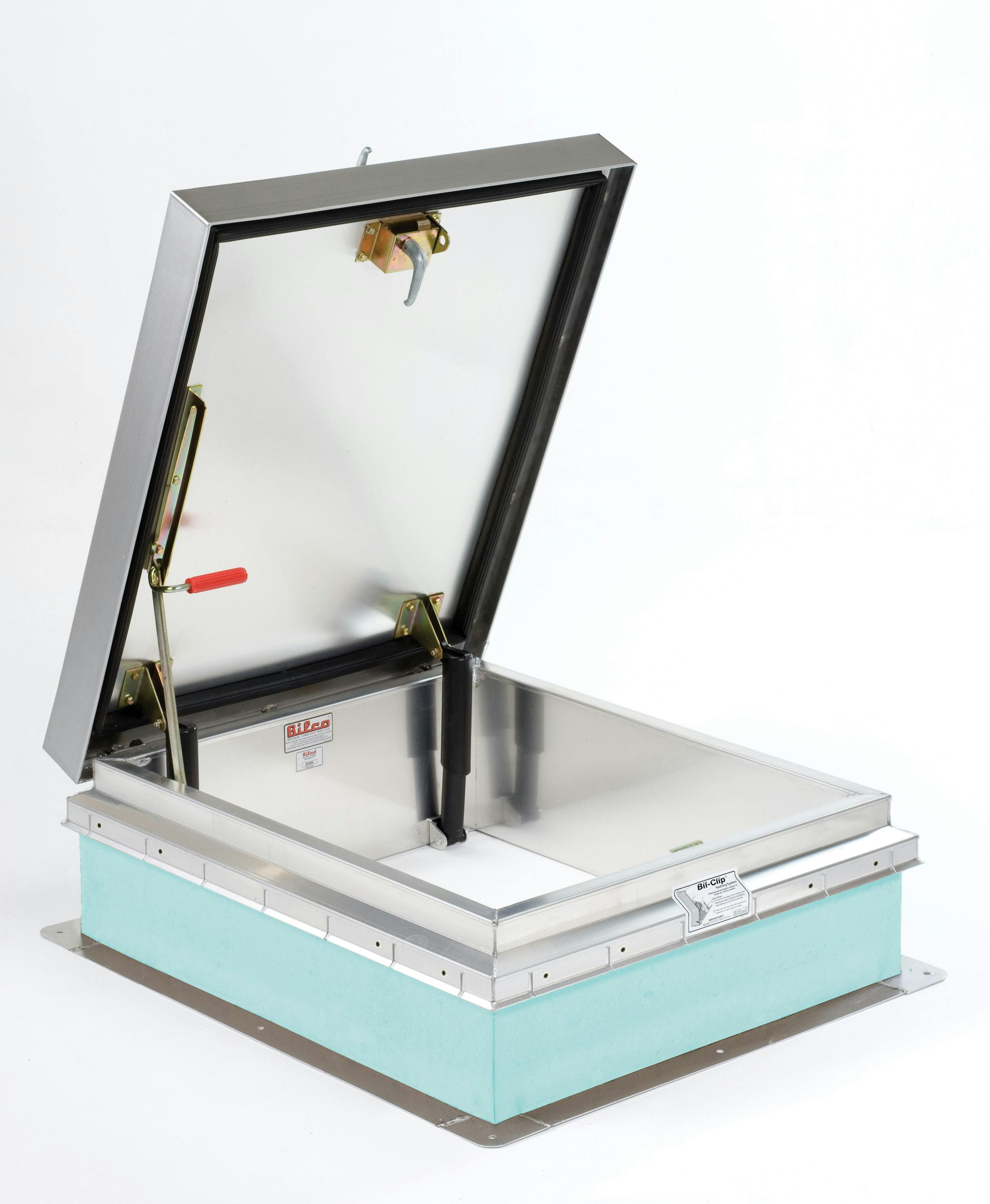 The enhanced performance roof hatch is designed for buildings seeking a LEED certification and for buildings located in areas wi